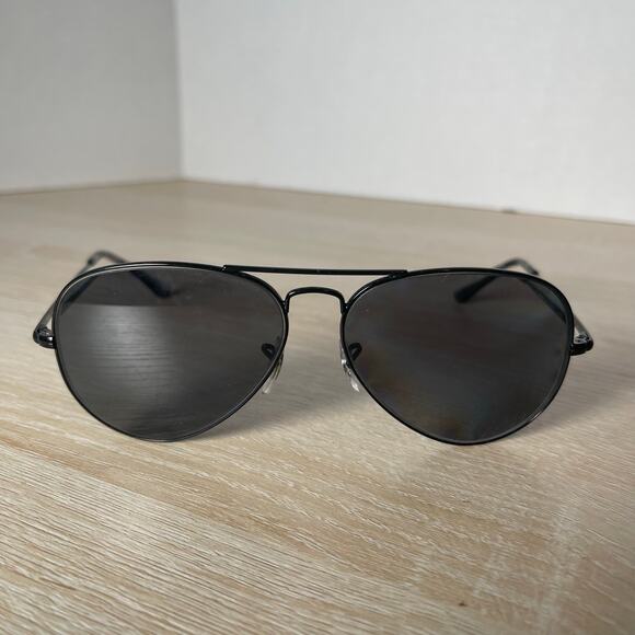 Ray-Ban RB3689 Aviator Metal II 9148/31 Black FRAMES 58-14-140 Excellent Cond - Picture 2 of 8